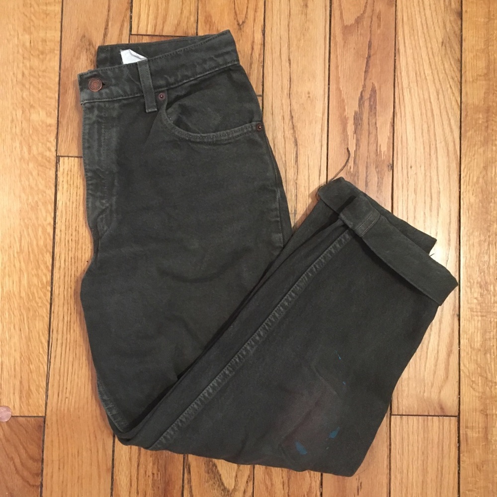 Vintage High Rise Green Levi’s 551